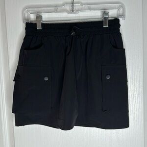Black Cargo Skort
